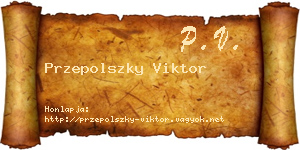 Przepolszky Viktor névjegykártya