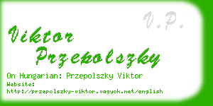 viktor przepolszky business card